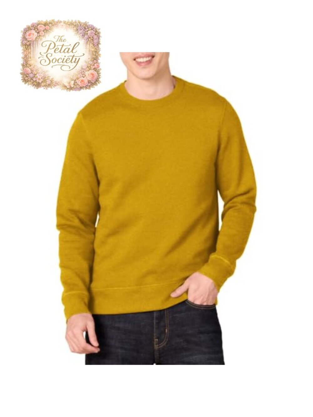 Men's Crewneck Fleece Sweatshirt Regular Fit Long Sleeve Pullover